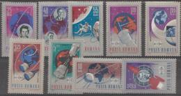ROMANIA - 1967 Space Exploration. Scott 1894-98, C163-166. MNH ** - Unused Stamps