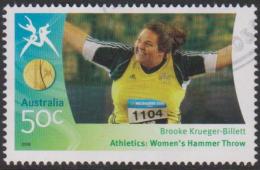 AUSTRALIA - USED 2006 50c Commonwealth Games  Gold Medal Winners: Women's Hammer Throw - Used Stamps
