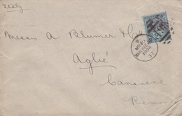 Manchester 198 1894 - Letter Cover Brief Lettre To Italy - Postmark Collection