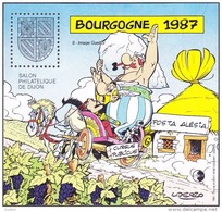 CNEP N°   8 De 1987 Bloc Bourgogne - Salon Philatélique De Dijon - Bande Dessinée -> Astérix, Obélix, Char, Alésia - CNEP