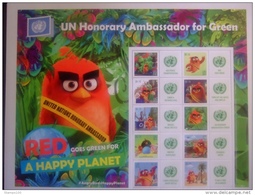 UNITED NATIONS 2016   ANGRY BIRDS  SHEETLET   MNH **             (102GROEN17-1210) - Neufs