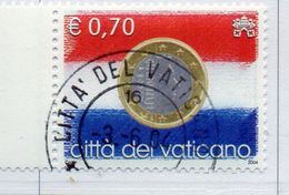 PIA - VATICANO - 2004 - L´ Euro Unisce L´ Europa - (SAS  1358) - Usados