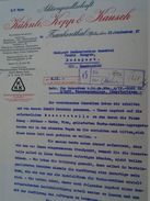 AD036.25 Old Letter  Germany FRANKENTHAL (Pfalz) KÜHNLE ,KPOO & KAUSCH - 1927 -Gaswerke Gazgyar Obuda  Budapest - Électricité & Gaz