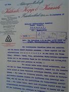 AD036.25 Old Letter  Germany FRANKENTHAL (Pfalz) KÜHNLE ,KPOO & KAUSCH - 1927 -Gaswerke Gazgyar Obuda  Budapest - Electricity & Gas
