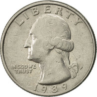 Monnaie, États-Unis, Washington Quarter, Quarter, 1989, U.S. Mint - 1932-1998: Washington