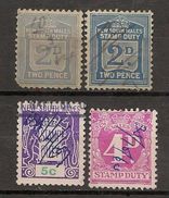 AUSTRALIA - REVENUE STAMPS - 2c Light Blue Round  Corner - Revenue Stamps