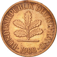 Monnaie, République Fédérale Allemande, 2 Pfennig, 1988, Stuttgart, SUP - 2 Pfennig