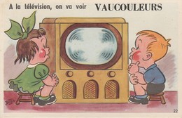 VAUCOULEURS - Carte  à Système ( 10 Vues ) - A La Télévision , On Va Voir..... - Other & Unclassified