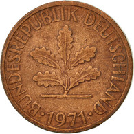 Monnaie, République Fédérale Allemande, Pfennig, 1971, Stuttgart, TTB, Copper - 1 Pfennig