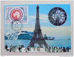 Französische Süd- Und Antarktisgebiete TAAF 258 Maximumkarte MK/MC, Konferenz Der Unterzeichner Des Antarktisvertrages, - Lettres & Documents