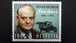 Schweiz 2284 **/mnh,Gottlieb Duttweiler (1888-1962), Unternehmer, Politiker, Gründer Der Handelskette Migros - Ongebruikt