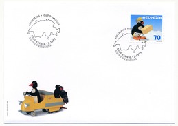 SUISSE - 5 Enveloppes FDC - Transport De Colis Postaux - BERN - 6/12/1999 - FDC