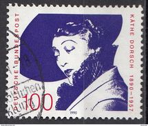 1616 Germania 1990 Käthe Dorsch (1890·1957) Attrice Actress  Germany Bundespost Used - Schauspieler