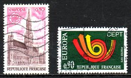 FRANCE. N°1752-3 Oblitérés De 1973. Europa'73. - 1974