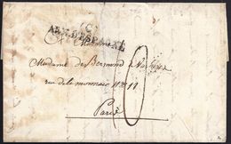 EXPEDITION D'ESPAGNE. 1823. LAC. SANS ORIGINE. MARQUE POSTALE “(C) ARM. D'ESPAGNE". - Legerstempels (voor 1900)