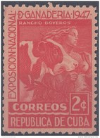 1947-180 CUBA REPUBLICA. 1947. Ed.389. EXPO GANADERIA VACA CAO MNH. - Unused Stamps