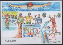 OFFER !! Sénégal 2016 Olympic Games GYMNASTIQUE RYTHMIQUE GYMNASTICS TURNEN Rio De Janeiro Limited - Gymnastique