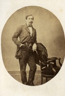 Marius Alphonse Rousseau Tunis Second Empire Présence Française Ancienne Photo CDV Delintraz 1860 - Antiche (ante 1900)