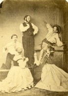 Theatre Tunis Second Empire Présence Française Ancienne Photo CDV Delintraz 1860 - Ancianas (antes De 1900)