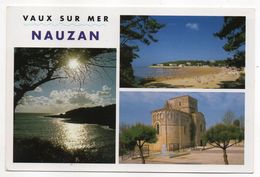 VAUX SUR MER--NAUZAN--Multivues (plage,église)....tp  HALLOWEEN--cachet VAUX - Vaux-sur-Mer