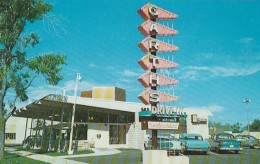 Colorado Springs Colorado, Garth's Drive-In Restaurant, Autos, Mid-Century Architecture, C1950s Vintage Postcard - Colorado Springs