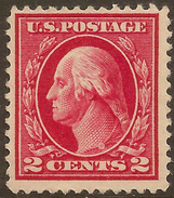 USA 1912 2c Washington P12 SG 407 HM #AAY155 - Unused Stamps