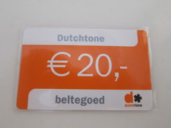 Dutchtone 20euros Recharge Card - [3] Tarjetas Móvil, Prepagadas Y Recargos