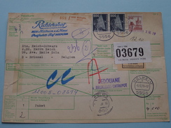Paketkarte / Bulletin D'Expedition MÜLHEIM > BRUSSEL Anno 1979 ( Voir Photo Pour Détail ) ! - Storia Postale