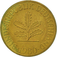 Monnaie, République Fédérale Allemande, 10 Pfennig, 1980, Hambourg, TTB+ - 10 Pfennig