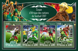 GUINEA REP. 2017 ** Football Africa Cup Of Nations 2017 Fußball M/S - IMPERFORATED - DH1732 - Coupe D'Afrique Des Nations