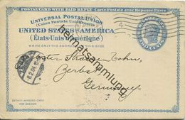 USA - Postkarte Mit Zudruck 1904 - Street Railway Journal - Ganzsache Gel. 1904 - 1901-20