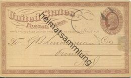 USA - Postkarte Mit Zudruck - A. Pardee & Co - Hazleton Coal - Ganzsache Gel. 187. - ...-1900