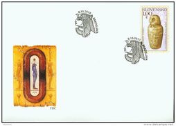 FDC 481 SLOVAQUIE 2010  EGYPT Vase Funéraire Canope égyptien Yv 560 Mi 643 - FDC