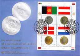 NATIONS UNIES (ONU) - FDC 05.10.2006 Série Des Monnaies Et Drapeaux - (Bloc 4 Timbres) - Sonstige & Ohne Zuordnung