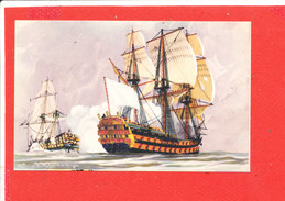 BATEAU Vaisseaux Le Tir En Enfilade Cpa Illustrée Par HAFFNER - Haffner