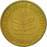 Monnaie, République Fédérale Allemande, 10 Pfennig, 1986, Stuttgart, TTB+ - 10 Pfennig