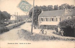 77-COMBS-LA-VILLE- SORTIE DE LA GARE - Combs La Ville