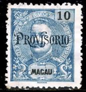 !										■■■■■ds■■ Macao 1902 AF#127 (*) Mouchon "Provisorio" 10 Avos (D161) - Ungebraucht