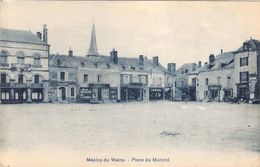 CPA Meslay Du Maine Place Du Marché 53 Mayenne - Meslay Du Maine