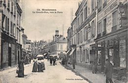 77-MONTEREAU- LA GRANDE RUE , VERS LA POSTE - Montereau