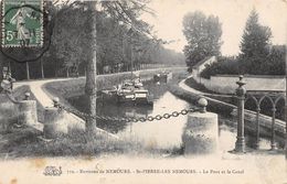 77-SAINT-PIERRE-LES-NEMOURS- LE PONT ET LE CANAL - Saint Pierre Les Nemours