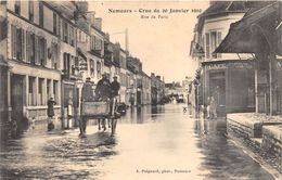 77-NEMOURS- CRUE DU 20 JANVIER 1910, RUE DE PARIS - Nemours