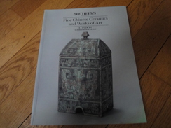 Catalogue De Ventes SOTHEBY'S London 1990-Fine Chinese, Céramics And Works Of Art. - Autres & Non Classés