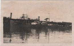 Photo Originale Marine 1920's Navy Norway Norge Cargo ? Vanja Port à Identifier - Bateaux