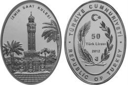 AC - IZMIR CLOCK TOWER CLOCK TOWER SERIES # 3 COMMEMORATIVE SILVER COIN TURKEY 2012 PROOF UNCIRCULATED - Non Classés