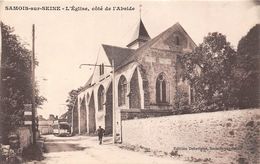 77-SAMOIS-SUR-SEINE- L'EGLISE, CÔTE DE L'ABSIDE - Samois