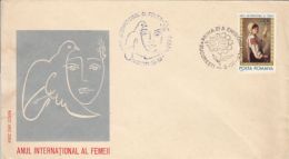 5593FM- INTERNATIONAL YEAR OF WOMEN, COVER FDC, 1975, ROMANIA - FDC