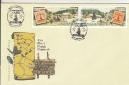 5595FM- BISTRA STAMPS ISSUES CENTENARY, STAMP'S DAY, COVER FDC, 2007, ROMANIA - FDC