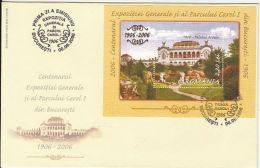 5598FM- BUCHAREST CAROL PARK CENTENARY, GENERAL EXHIBITION, COVER FDC, 2006, ROMANIA - FDC