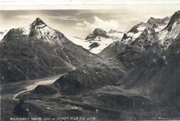 MADLENER HAUS. 1986m . HOHES RAD PIZ BUIN . CARTE-GLACEE AFFR AU VERSO LE 19 VII 1934 . 2 SCANES - Gaschurn